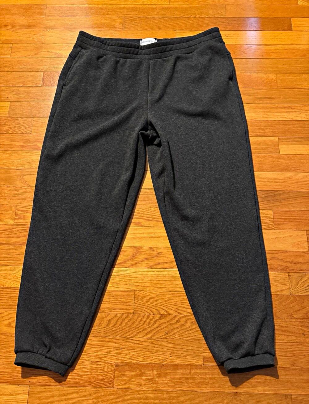 MONDETTA Women’s Black Sweatpants 2XL 27" Inseam Pockets Elastic Waist